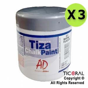 PINTURA TIZA AD 001 BARNIZ FIJADOR 200ML X 3 UNIDADES